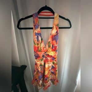 Flower printed mini dress. Fashion nova. size:small